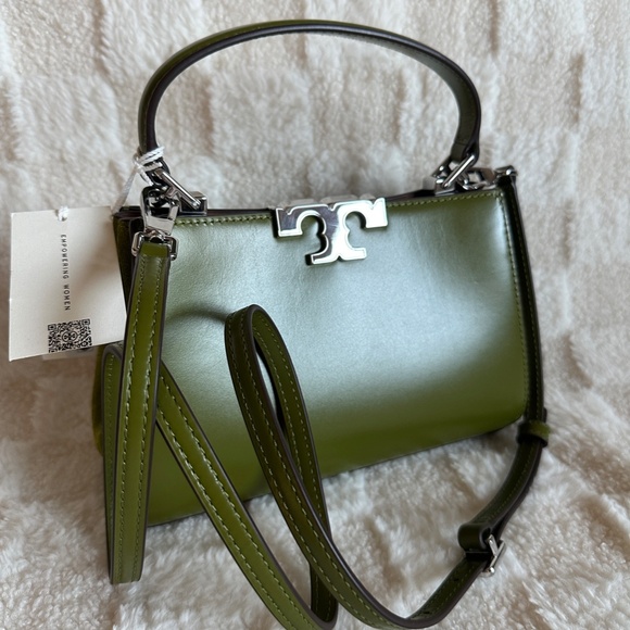 NWT! RARE! Tory Burch Mini Eleanor Top Handle Satchel in Matcha Green 154816 - Picture 3 of 8